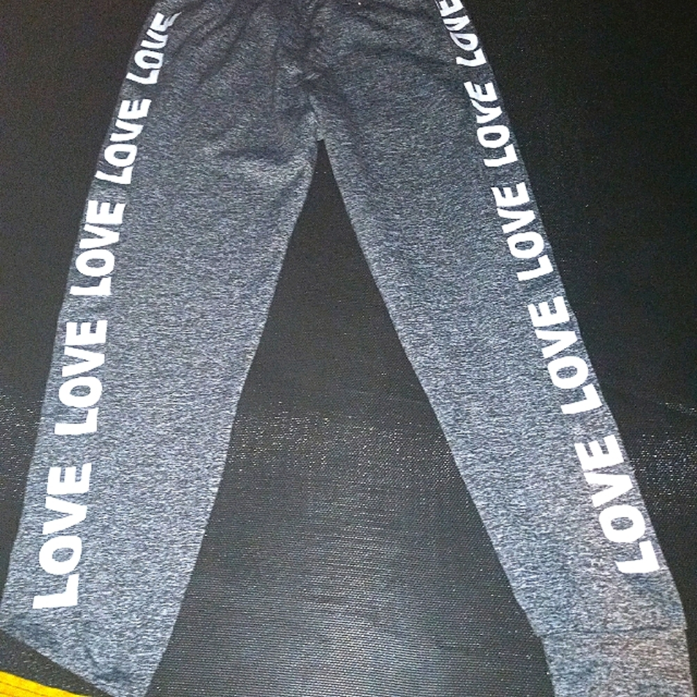 Jogging/workout pants, silver-gray color, WOMEN SIZE L/XL